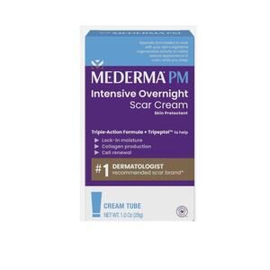Mederma PM Intensive Overnight Scar Cream 1oz Tube Triple Action Formula